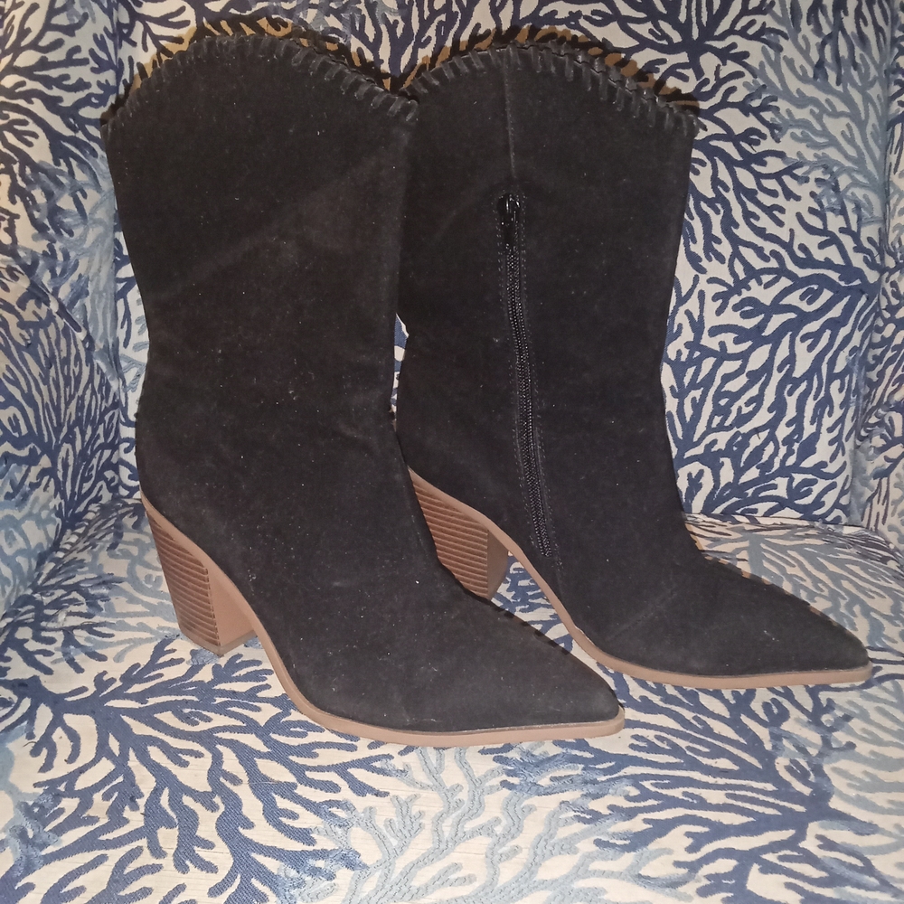 Black Suede Women's Boots